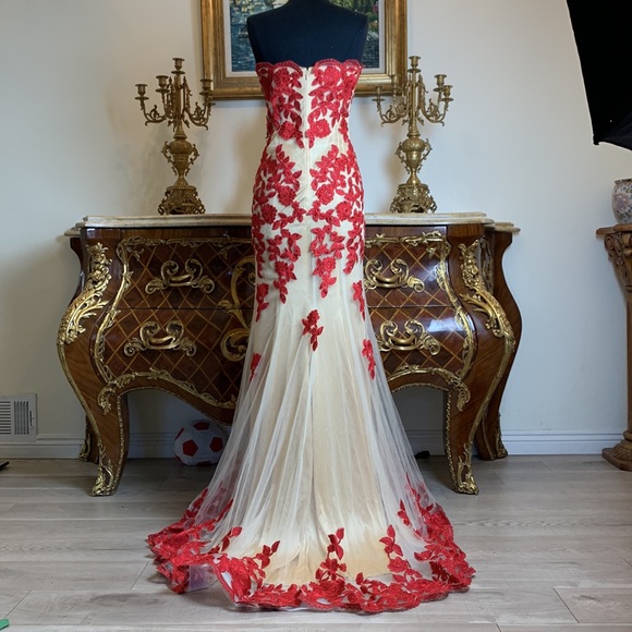 Meier Collection formal embroidery pageant prom dress - Picture 4 of 6